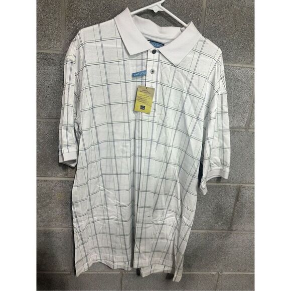 JoS.A.Bank Leadbetter Golf White Short Sleeve Shirt XXL - Picture 1 of 3